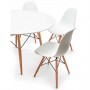 Столовая группа Eames DSW d80+4